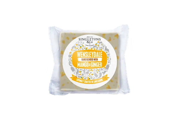 Siers Wensleydale SINGLETONS ar mango un ingveru, 200g