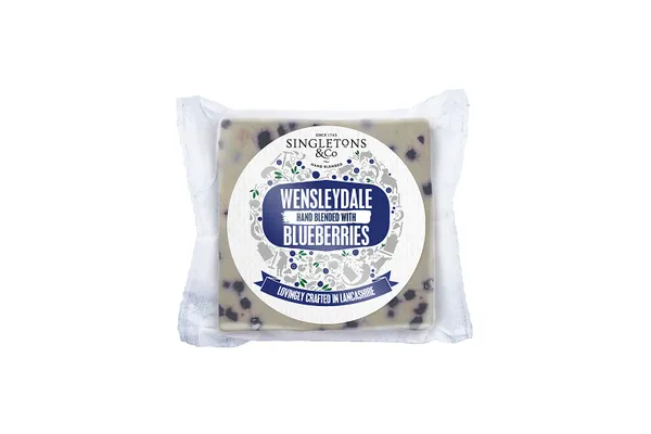 Siers Wensleydale SINGLETONS ar mellenēm, 200g