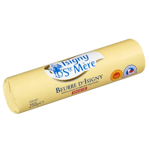 Sviestas ISIGNY STE MERE, 82%, nesūdytas, PDO, 250 g