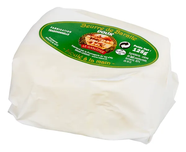 Sviestas LE GASLONDE, formuotas rankomis, 80% rieb., švelniai sūdytas, 125 g