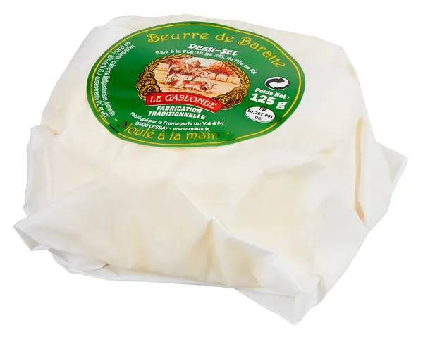 Sviestas LE GASLONDE, formuotas rankomis, 80% riebumo, 125 g