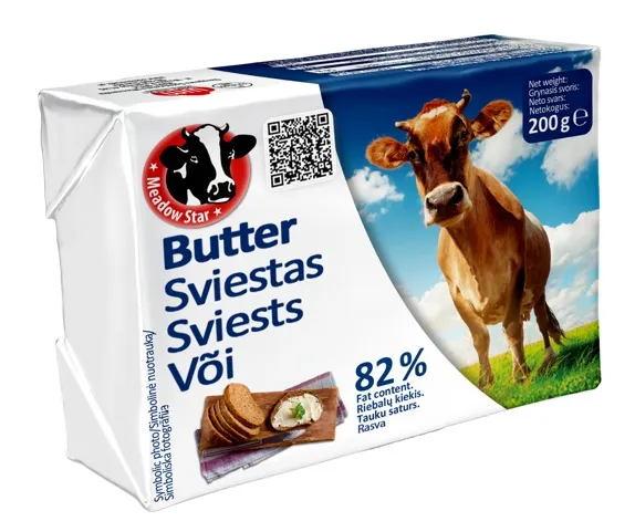 Sviestas MEADOW STAR,  82%, 200 g