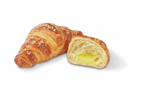 Sviestinis Prancūziškas sviestinis kruasanas su plikyto kremo įdaru, 100g