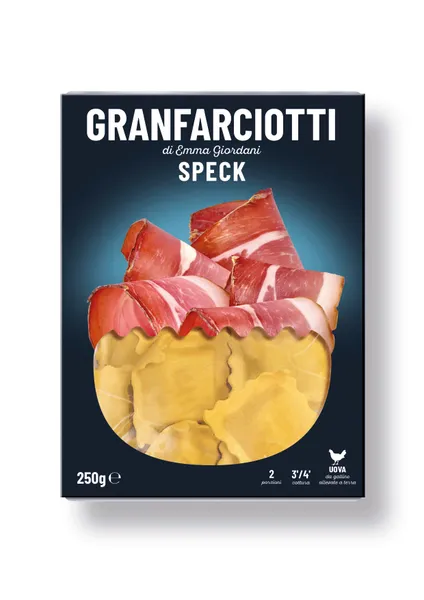 Svaiga pasta Ravioloni ar kūpinātu bekonu, 250 g