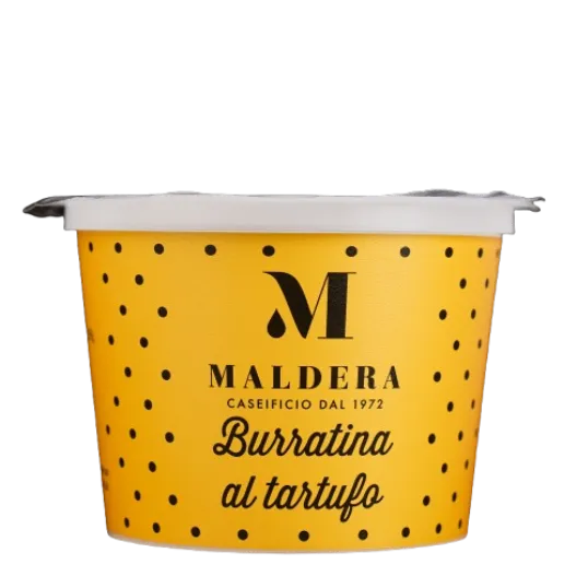 Siers Burrata MALDERA ar trifelēm, 30%, 125 g