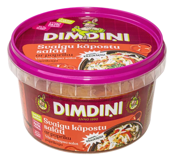 Šviežių kopūstų salotos su paprika 400 g, DIM