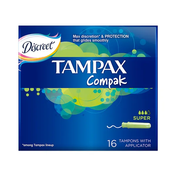 Tamponai TAMPAX COMPAK SUPER, 16 vnt.