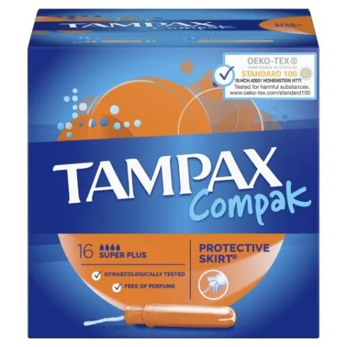 Tamponai TAMPAX COMPAK SUPER PLUS, 16 vnt.