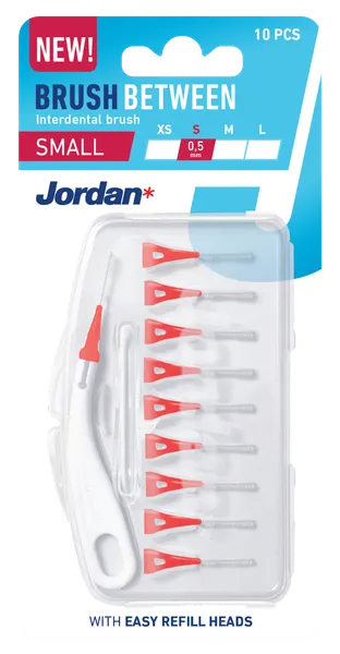 Starpzobu birstītes JORDAN, S, 0.5mm, 10gab