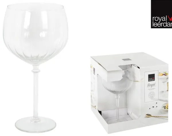 Taurė Carre Gin, stiklas, 650 ml, H 21 cm, D 9,5 cm, 4 vnt