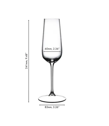 Taurė Riedel GRAPE Champagne, krištolas, 250 ml, H 24,1 cm, D 6 cm, 12 vnt, 0424/08