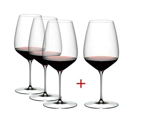 Taurė Riedel VELOCE Cabernet PAY3/GET4, krištolas, 825 ml, H 24,7 cm, 4 vnt, 5330/0