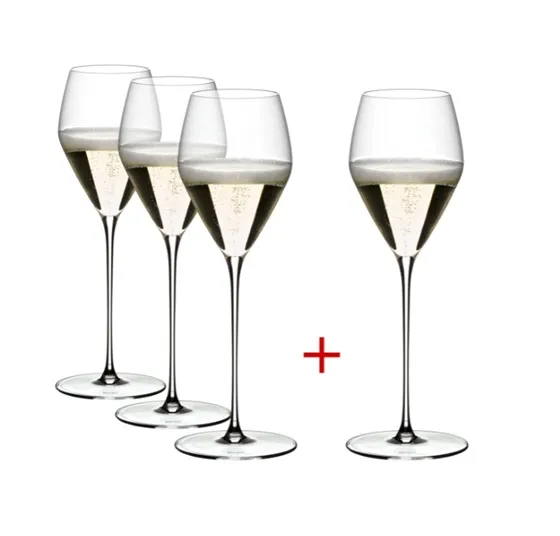 Taurė Riedel VELOCE Champagne PAY3/GET4, krištolas, 327 ml, H 24,7 cm, 4 vnt, 5330/28