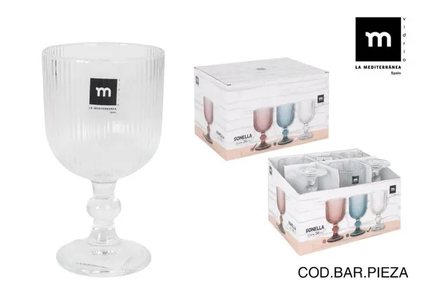 Taurė Sonella, skaidri, 360 ml, D 9 cm, H 16,5 cm, 6 vnt
