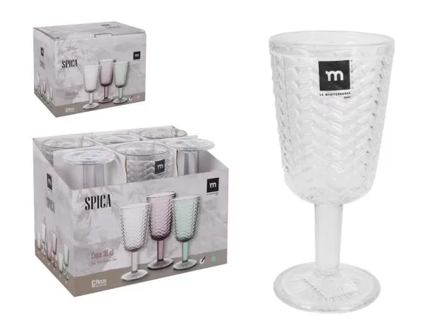 Taurė SPICA, skaidri, stiklas, 320 ml, D 7,8 cm, H 17 cm, 6 vnt