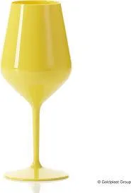 Taurė vynui/kokteiliams GOLD PLAST, TT, 470ml, geltonos spalvos