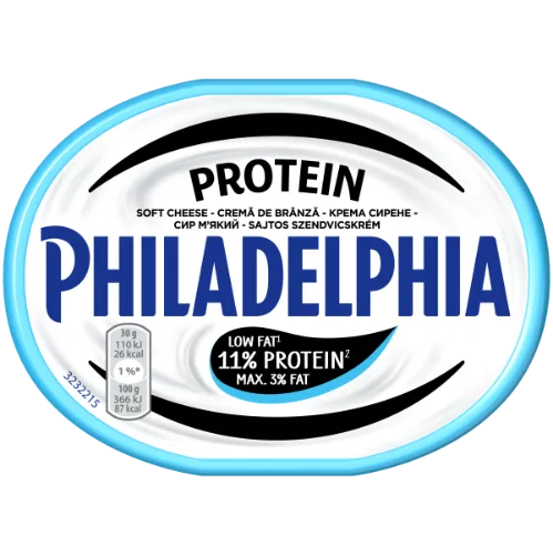 Tepamasis sūris PHILADELPHIA Extra Protein, 9,4% RSM, 175g