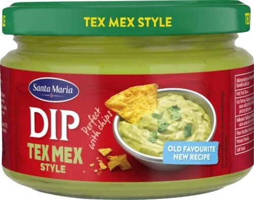 Tex Mex stiliaus Mirkomasis avokadų padažas SANTA MARIA, 250g