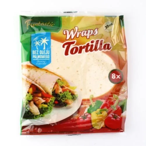 Tortilijos FUNTASTIC, 20cm x 8vnt, 296 g