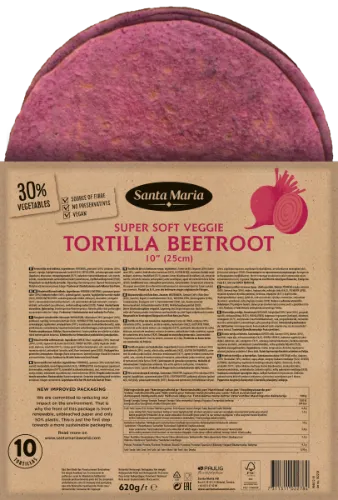 Tortilijos su burokėliais 10", SANTA MARIA, 25cm, 10vnt., 620 g