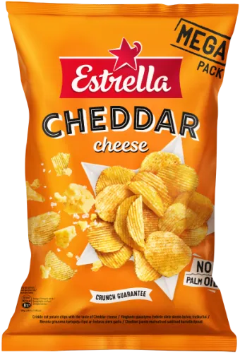 Traškučiai ESTRELLA, čederio sūrio skonio, 250 g
