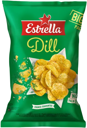 Traškučiai ESTRELLA, su krapais, 180 g