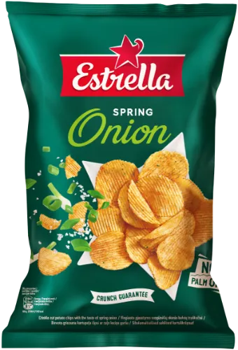 Traškučiai ESTRELLA, sultingų svogūnėlių skonio, 130 g