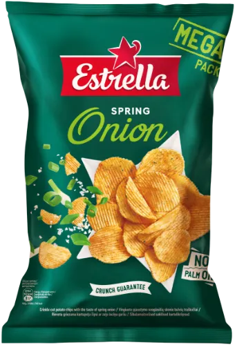 Traškučiai ESTRELLA svogūnėlių skonio, 250g