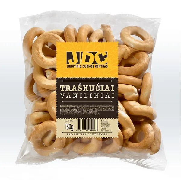 Traškučiai JDC, vaniliniai, 180 g