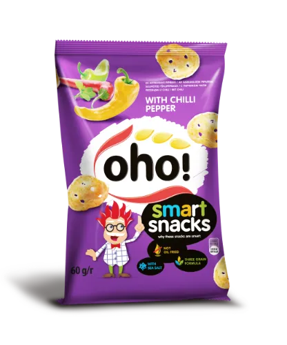 Traškučiai OHO, su čili pipirais, 60 g