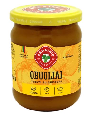 Trinti obuoliai KĖDAINIŲ, su cukrumi, 480 g