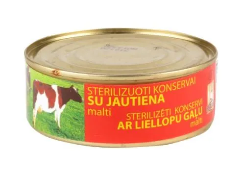 Sterilizēti konservi BRASLA Sautēta malta liellopu gaļa 240g