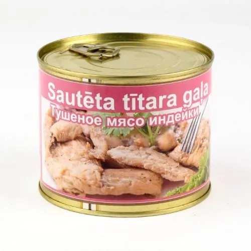 Sautēta tītara gaļa "Klasik", 525g EO