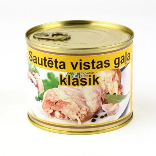 Sautēta vistas gaļa "Klasik", 525g EO