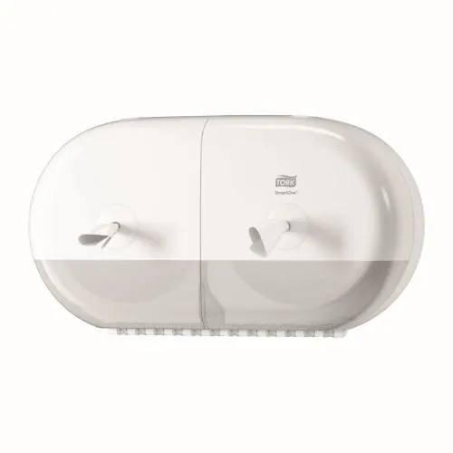 Tualetinių servetėlių laikiklis TORK SmartOne Twin Mini T9, baltas, 1 vnt. 682000