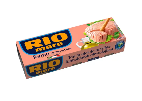 Tunzivs olīveļļā RIO MARE 3x80g