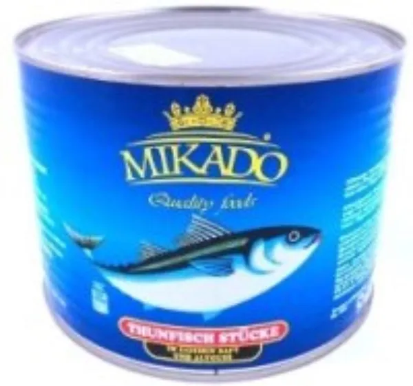 Tuncis savā sulā MIKADO (gabalos), 1260/1705g