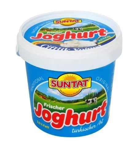 Turkiškas natūralus jogurtas SUNTAT, 3,5 % rieb., 1 kg (M)
