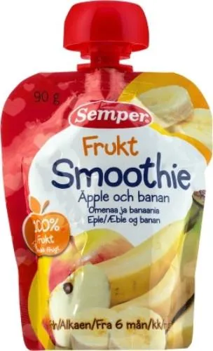 Tyrė SEMPER, įvairių vaisių, nuo 6 mėnesių, 90 g