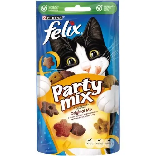 Užkandis katėms FELIX Party Mix Original 60g