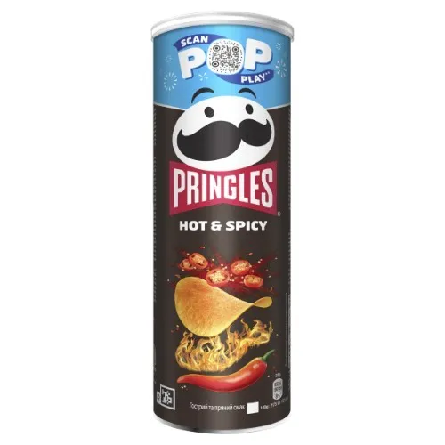 Užkandis PRINGLES Hot & Spicy RAL, 165 g