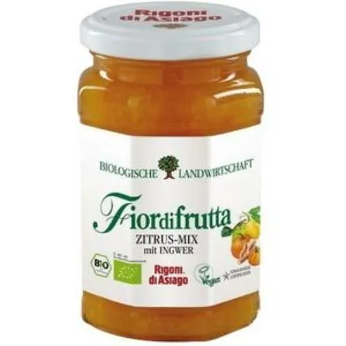 Užtepas FIORDIFRUTTA, citrusinių vaisių ir imbiero, ekologiškas, 60%, 260 g LT-EKO-001
