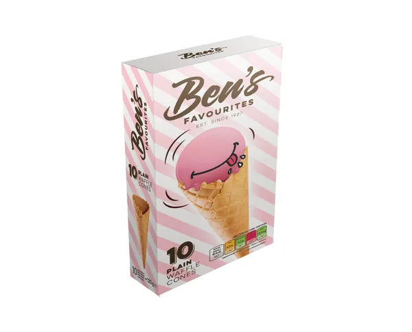 Vafeļu konusi BEN'S FAVORITES, saldie, 10gab, 125g