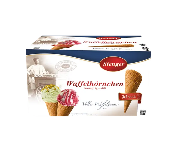 Vaflių kūgeliai STENGER, 96 vnt, 1,2 kg