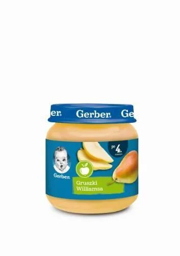 Biezenis GERBER Williams bumbieris, 4 mēn., 125g