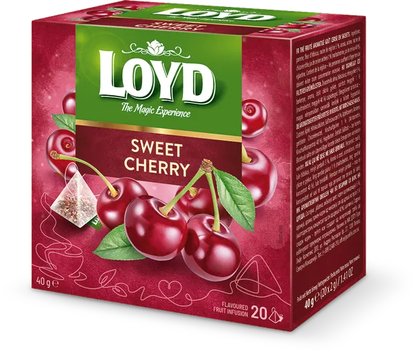 Vaisinės arbatos gėrimas LOYD, vyšnių skonio, 20 x 2g
