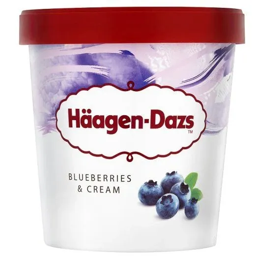 Valgomieji ledai  HAAGEN DAZS, šilauogių skonio, 400 g