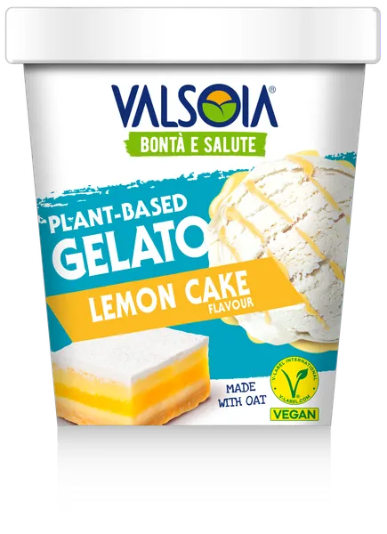 Valgomieji  ledai VALSOIA, su avižomis, citrinų pyrago skonio, 300 g