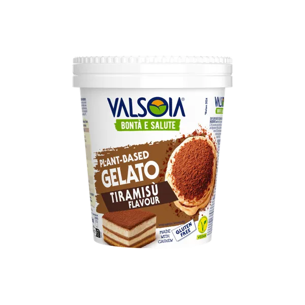 Valgomieji ledai VALSOIA, su avižomis ir tiramisu, be gliuteno, 300 g