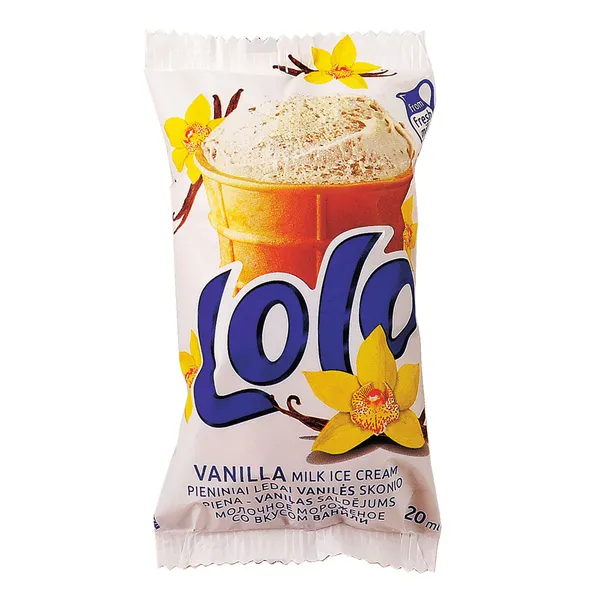Valgomieji pieniški ledai, vafliniame puodelyje, 120ml/66g